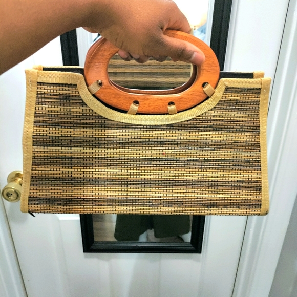 Bamboo Style Purse - Picture 1 of 5